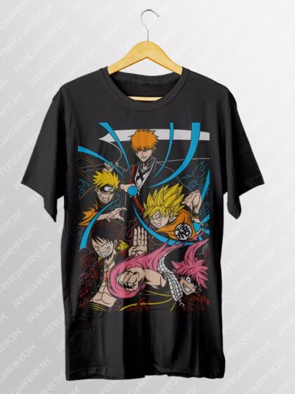 AnimeBleachanime_bleach_fivelegend_SKU_ANBL107_TSCOLBLACK_FBD_template01_black_front